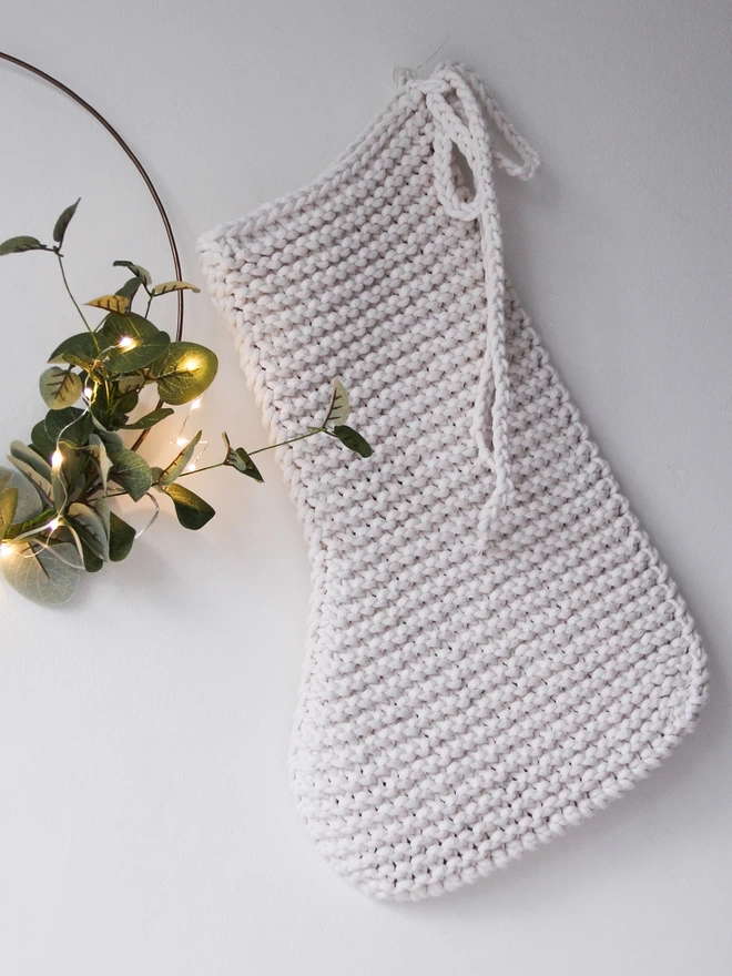 knitted christmas stocking Zuri House