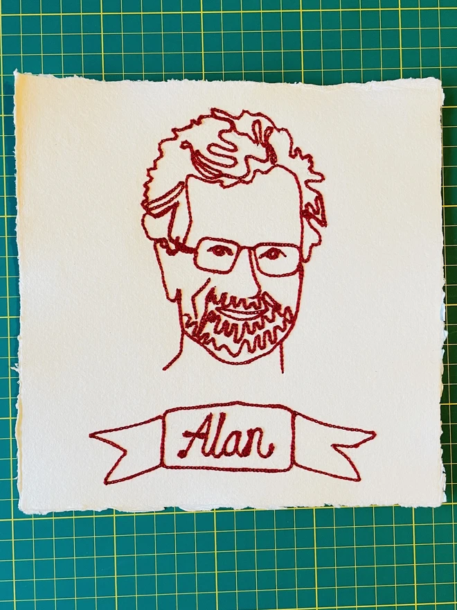 Embroidered Portrait