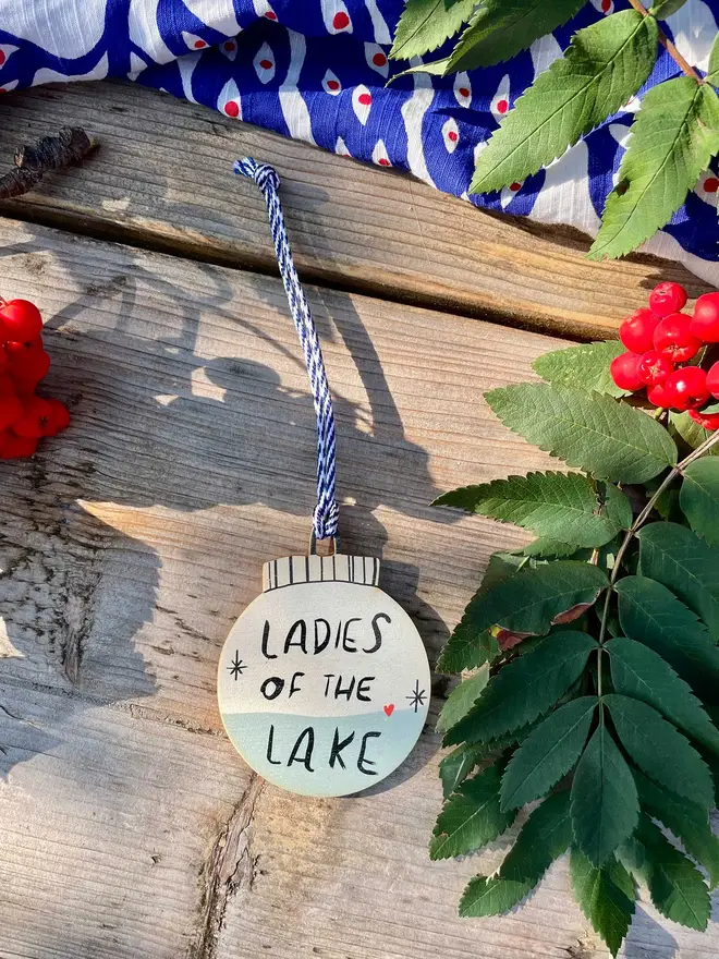 A special gift to give the lady with whom you'd get into any body of cold water, time and time again. 
