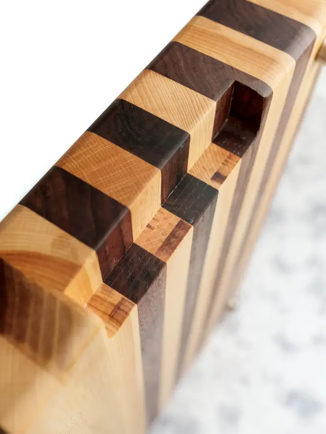 Large Chopping Board, on a marble surface. 