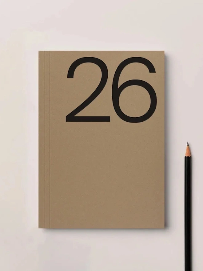Brown A5 Lay Flat 2026 Planner
