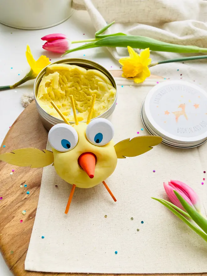 Easter chick play dough kit