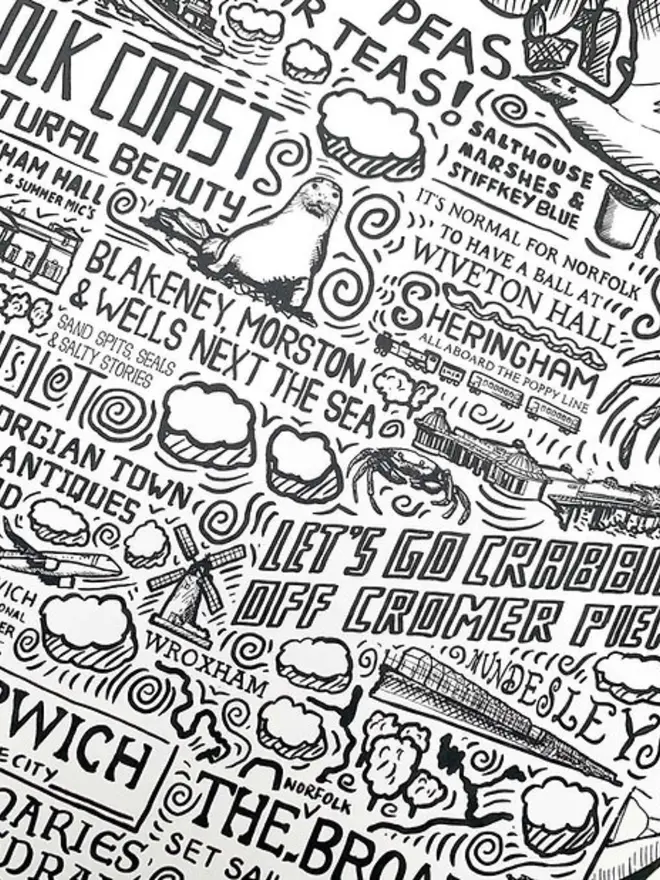 Norfolk Poster Wall Art Zoom 5