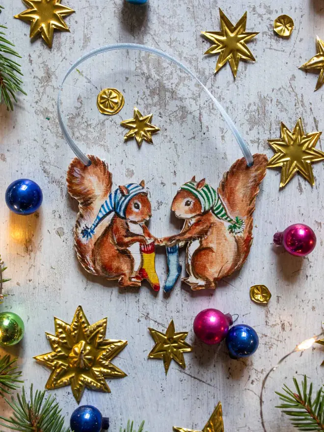 One More Sleep ~ Hanging Wooden Decoration 1