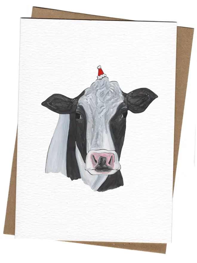 Cow Christmas Card