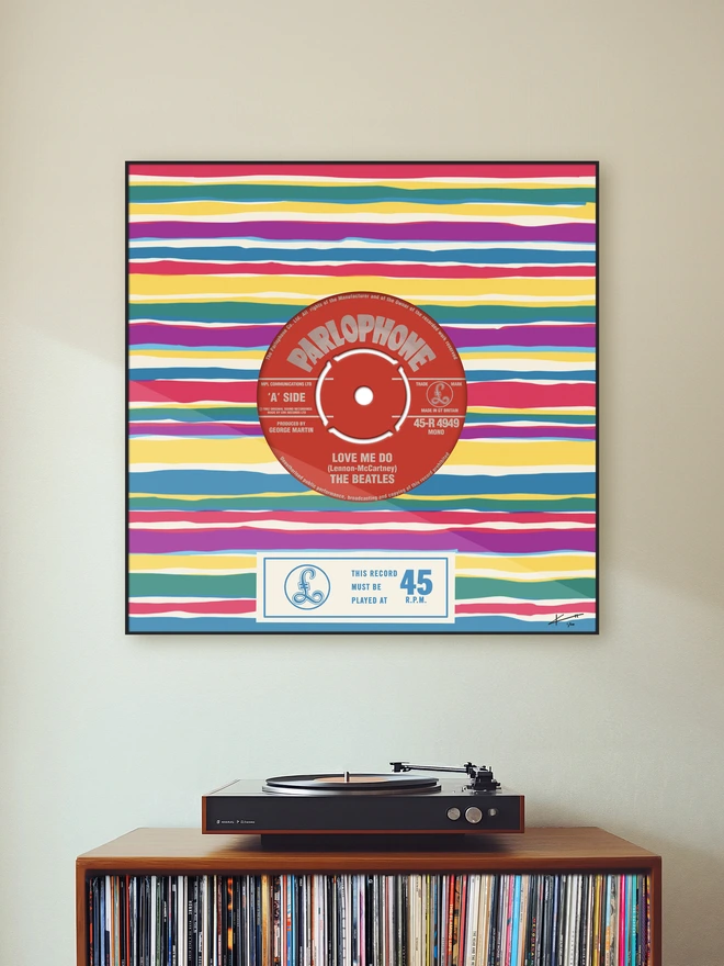 THE BEATLES Love Me Do vinyl records print
