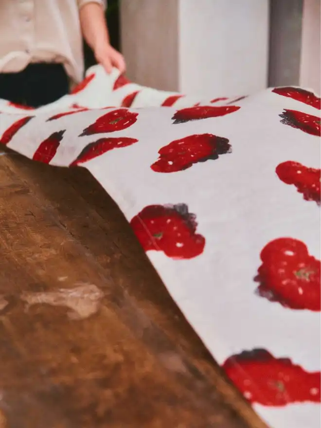 Tomato Red Table Runner