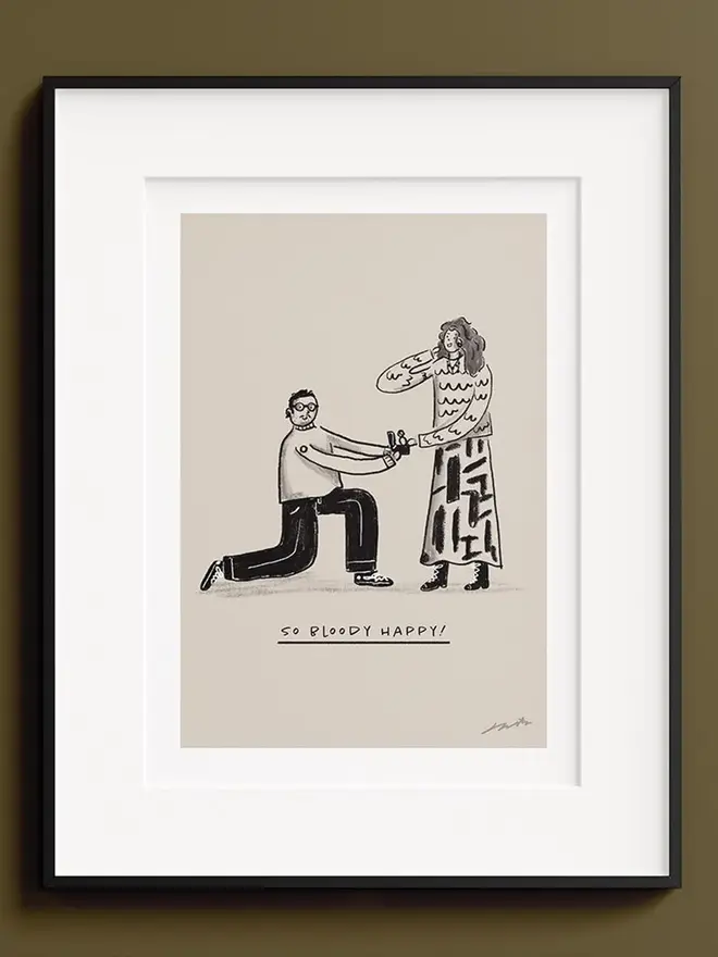 custom line drawing family portrait