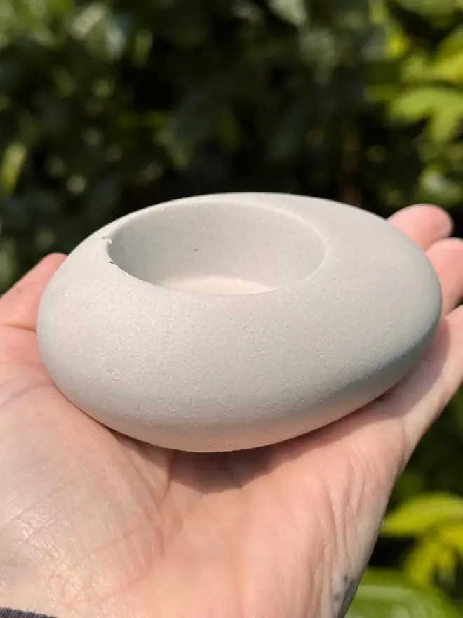 Pebble Concrete Tea Light Holders