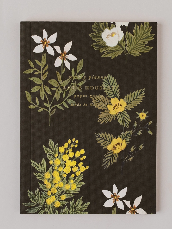 vintage floral planner