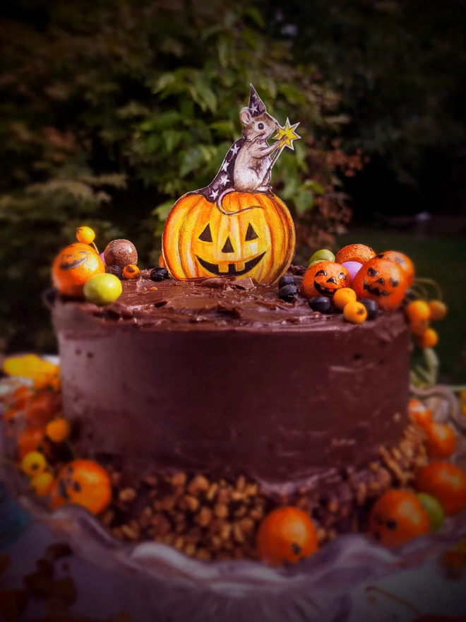 wizard mouse halloween cake topper