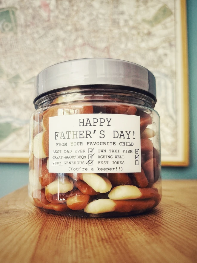 dad, new daddy, jelly sweets, pint, pints, beer, beer flavour jelly sweets, candyhouse