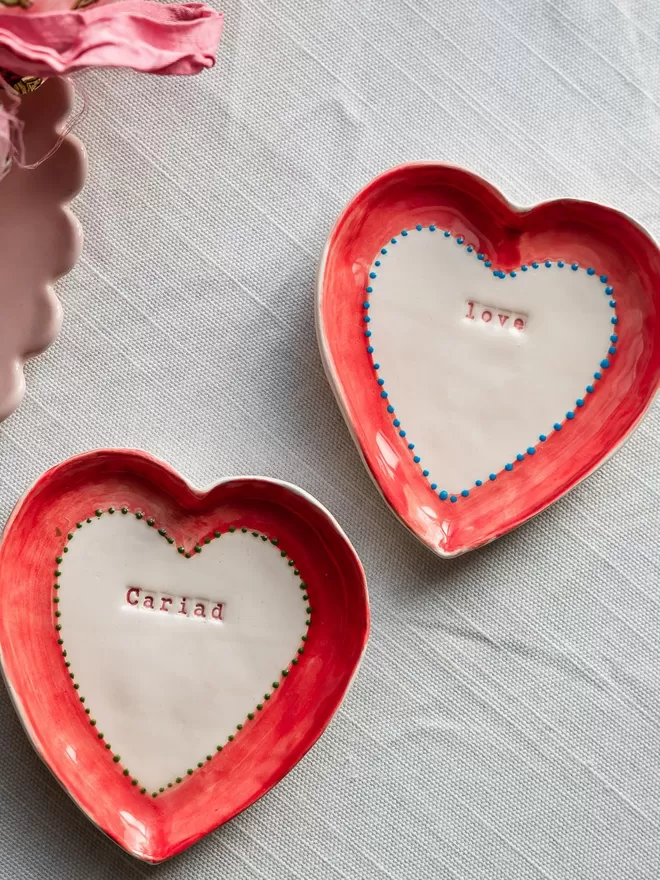 Love Ceramic Heart Dish