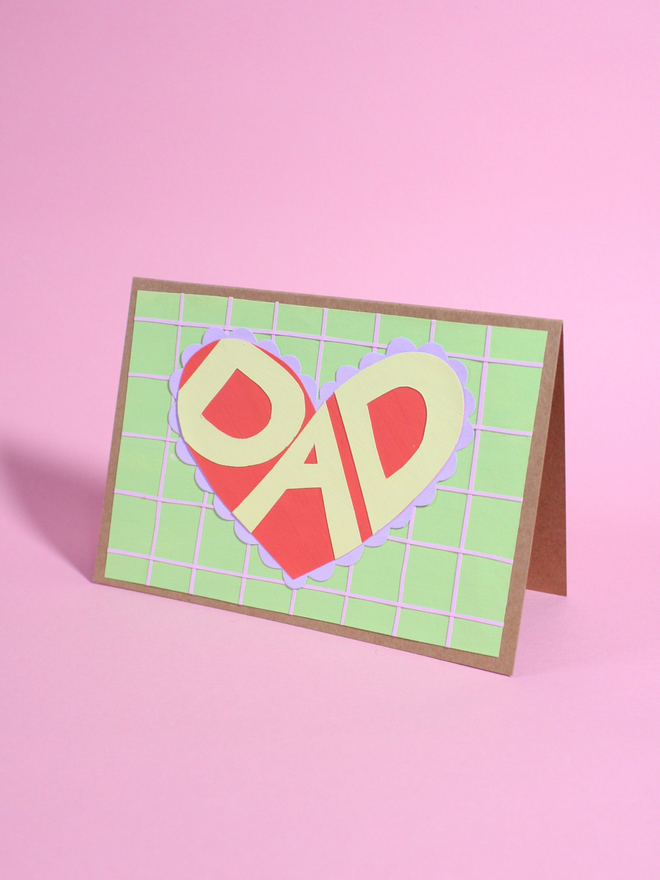 Dad Collaged Card