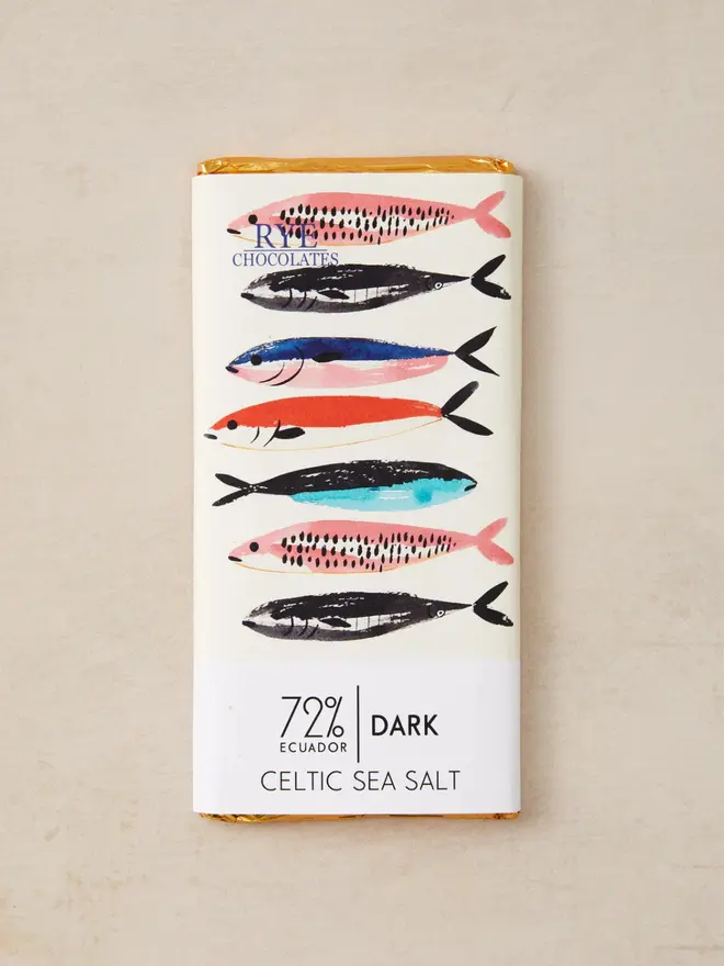 Celtic Sea Salt Dark Chocolate Bar - 72% Ecuadorian