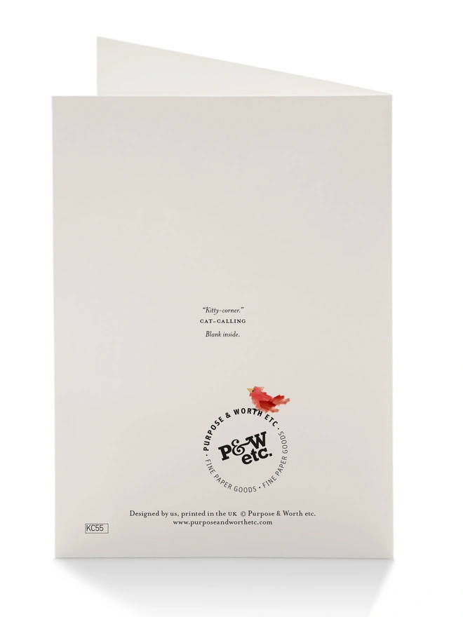 London Cat Card Back