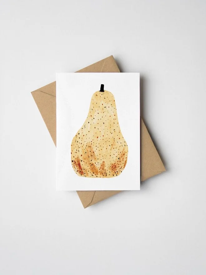 Mini Pear Greeting Card