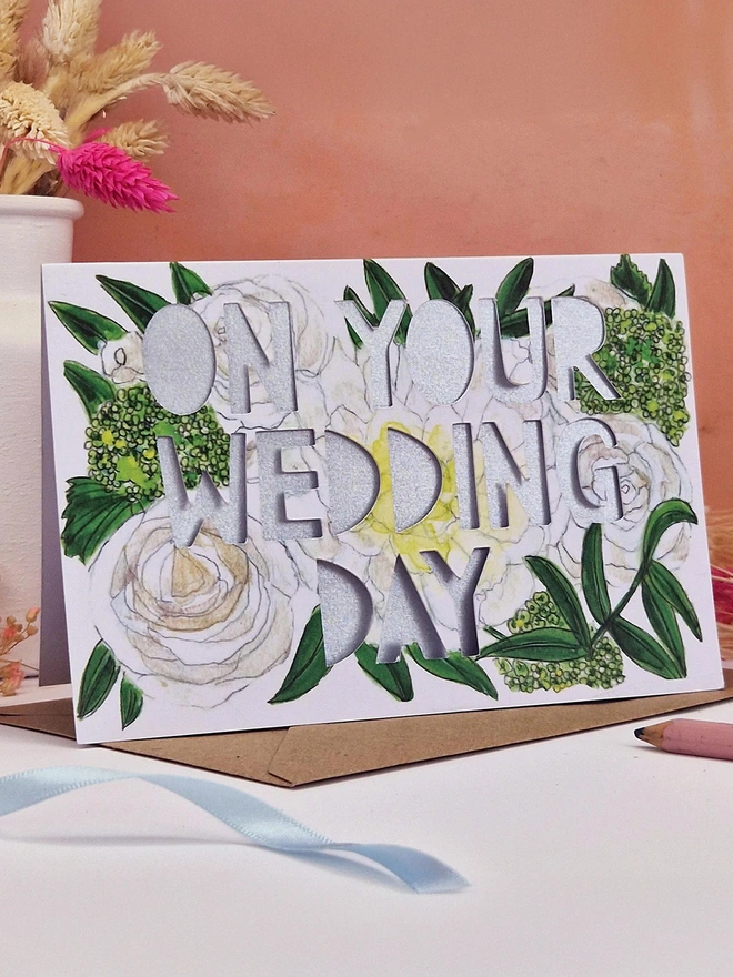 'On Your Wedding Day' Paper Cut Card