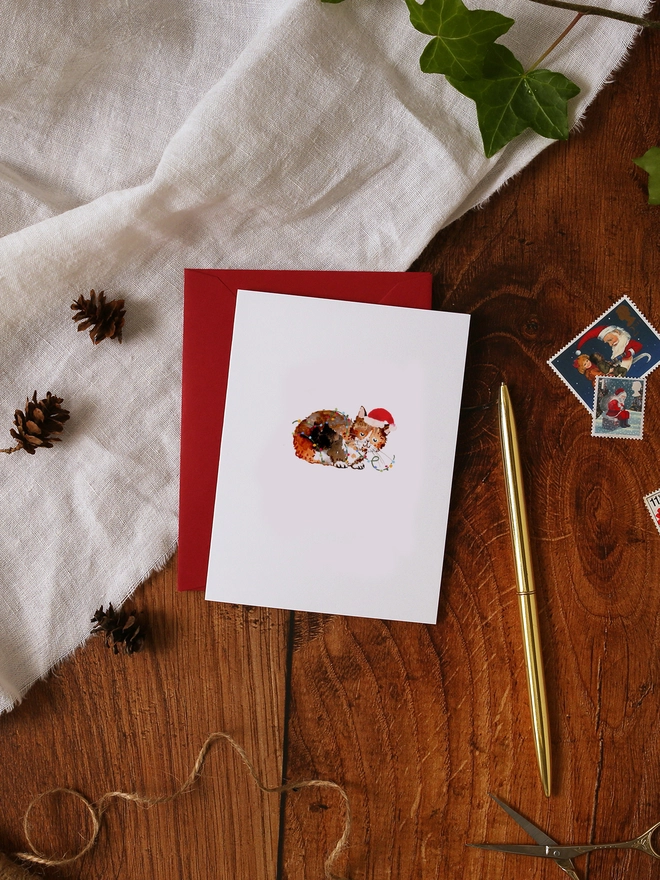 Christmas Cat Mini Christmas Card
