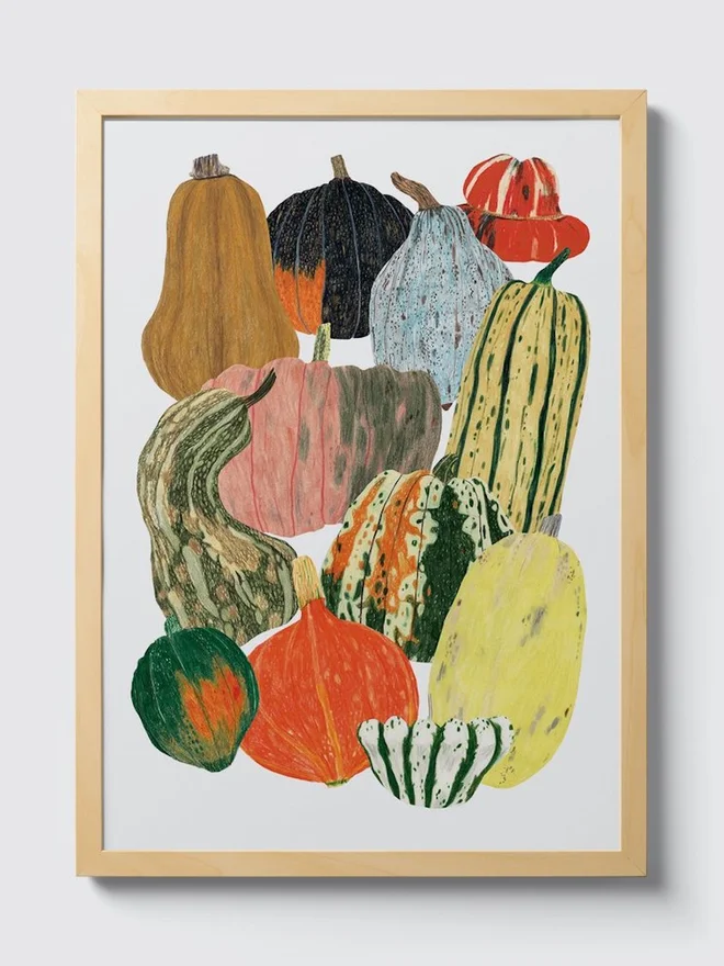 Squash Vegetable Print