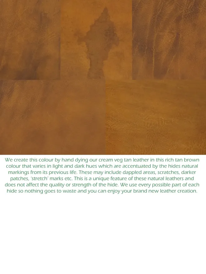 hand dyed tan brown info