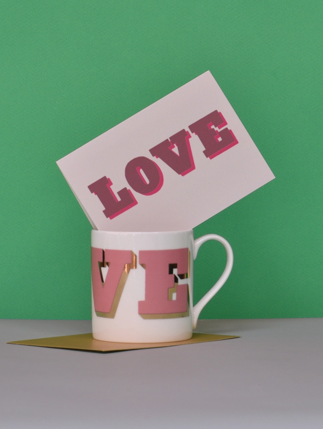 love mug and card