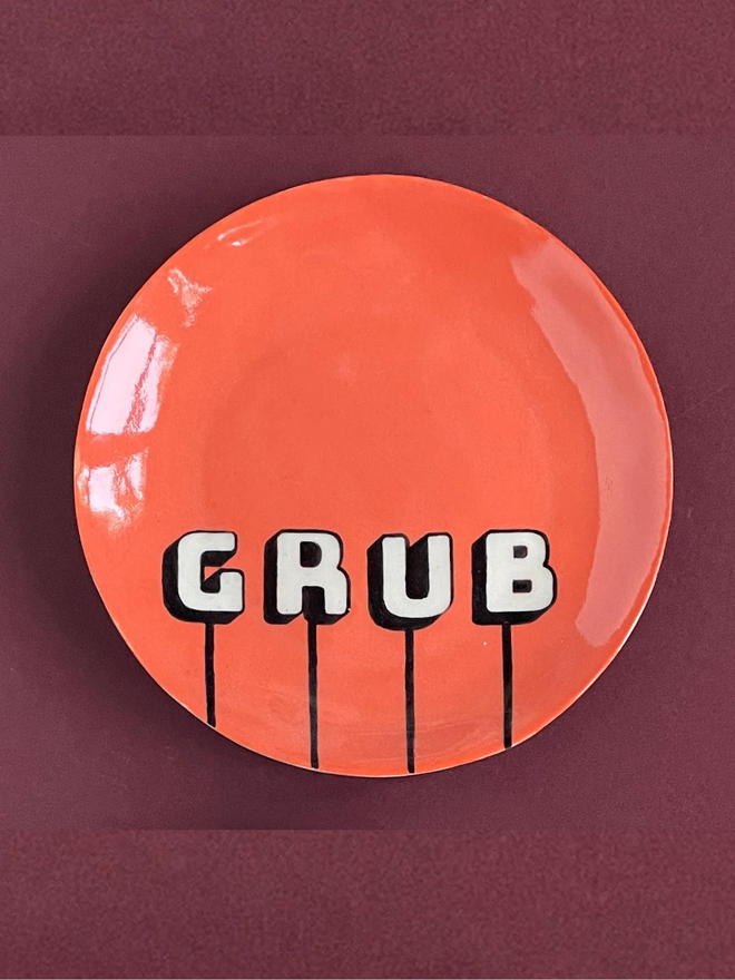 Grub Stoneware Plate