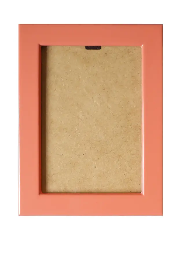 peachy lacquered frame