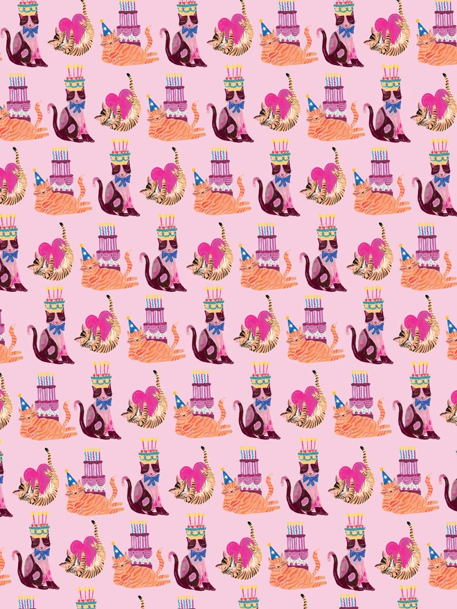 party cats giftwrap