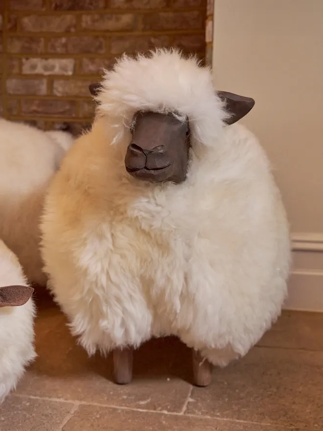Sheep footstool