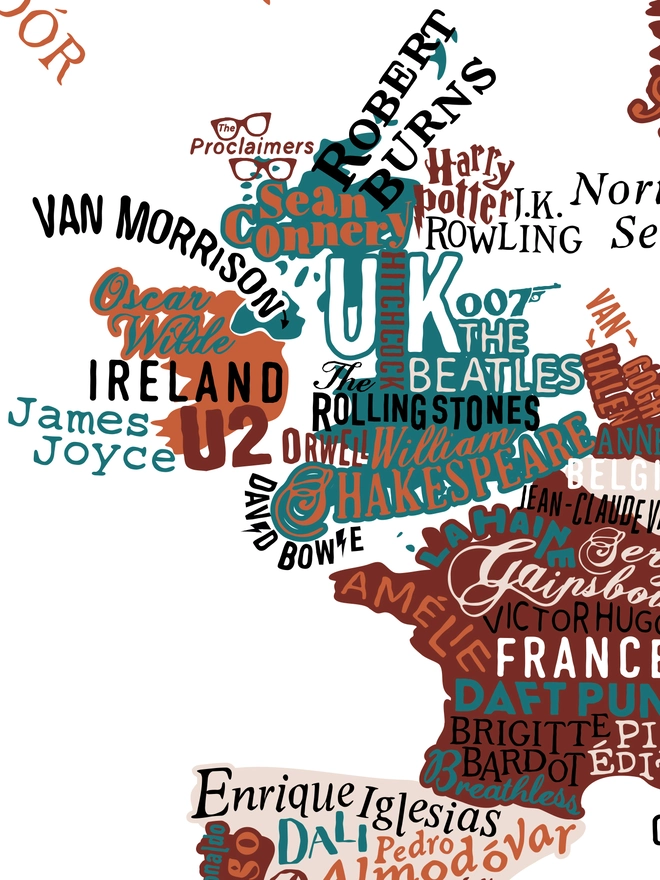 Culture Map Detail: Northern Europe - UK and France