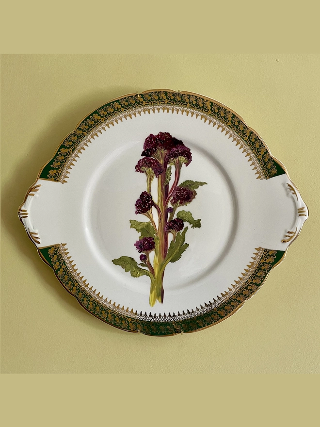 broccoli painting on plate