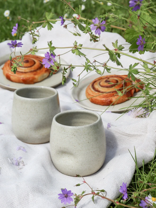 Handmade Ceramic Dimple Tumbler