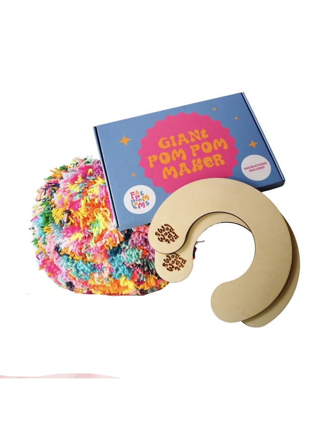 Bright Giant Pom Pom Kit