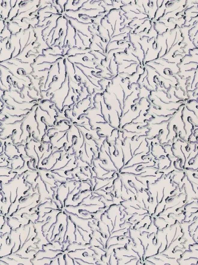 Ethereal Leaves In Misty Wallpaper