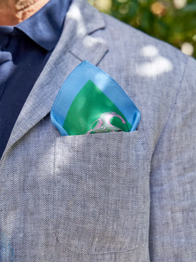 Love You Lots Silk Pocket Square