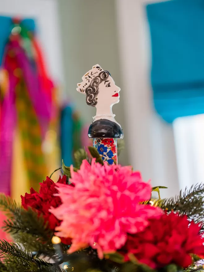Floral Queen Christmas Tree Topper