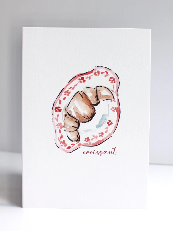 Croissant Greeting Card 