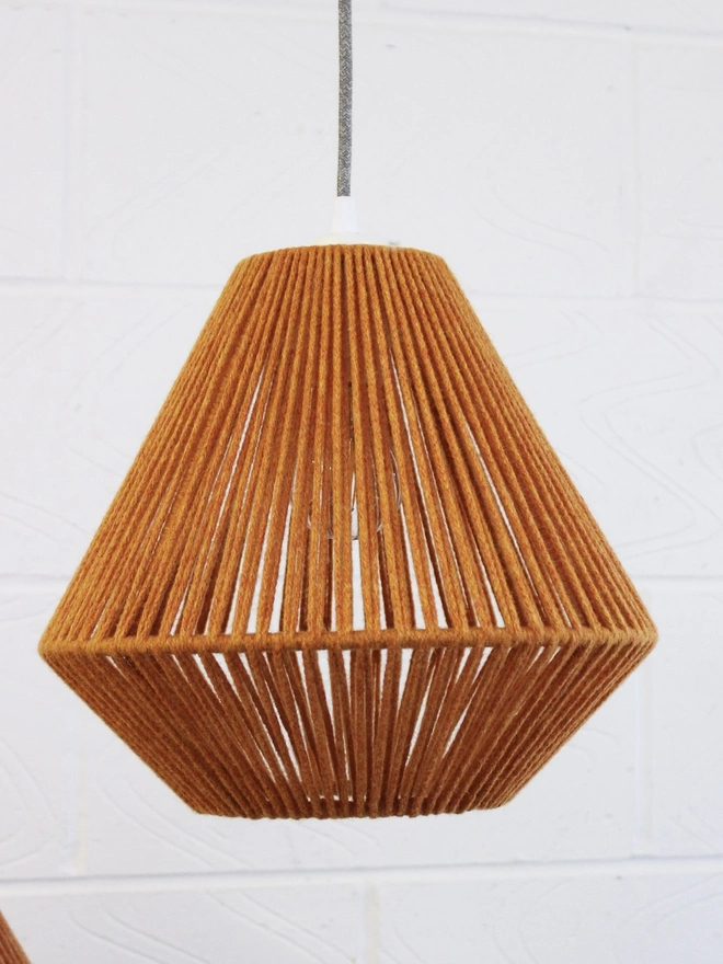 XS Geometric Lampshade Orange
