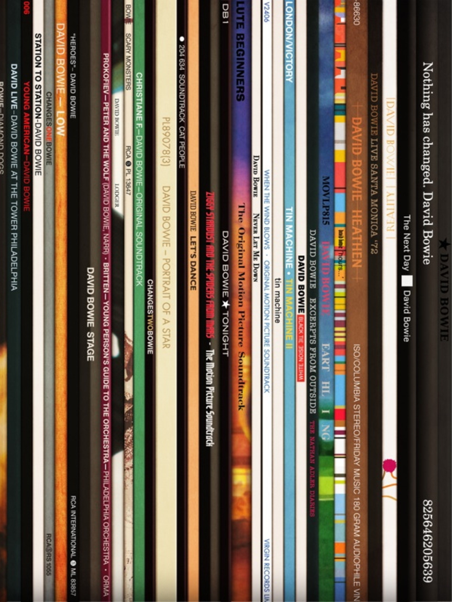 david bowie vinyl artwork