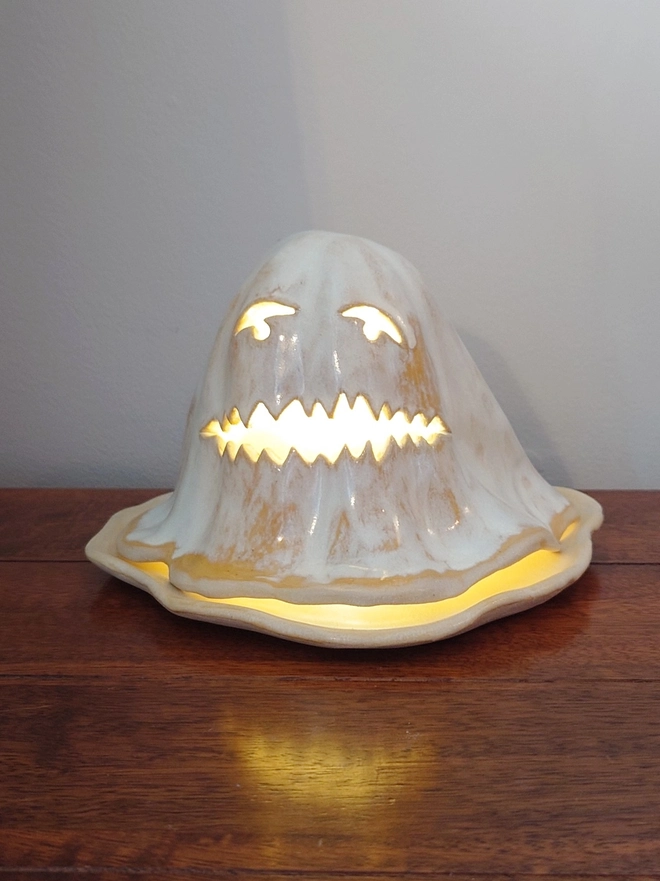 Halloween Ghost Tea Light Candle Lantern
