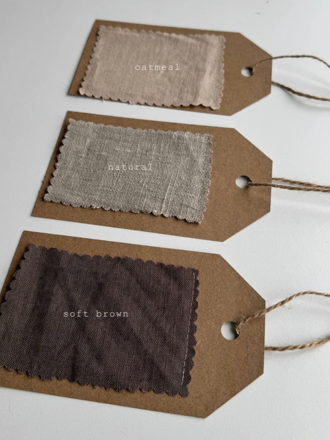 Linen Birthday Garland. A selection of colours.