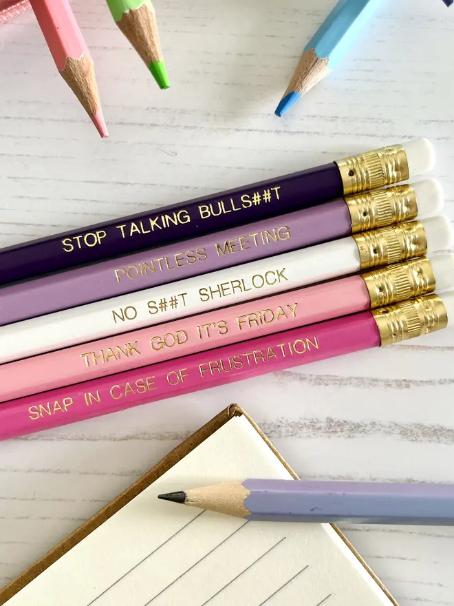 Sarcastic Work Place Inspired Pencil Set