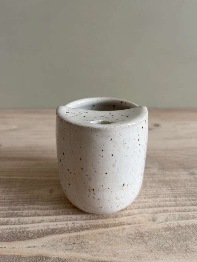 Handmade Ceramic Travel Cup White Glaze