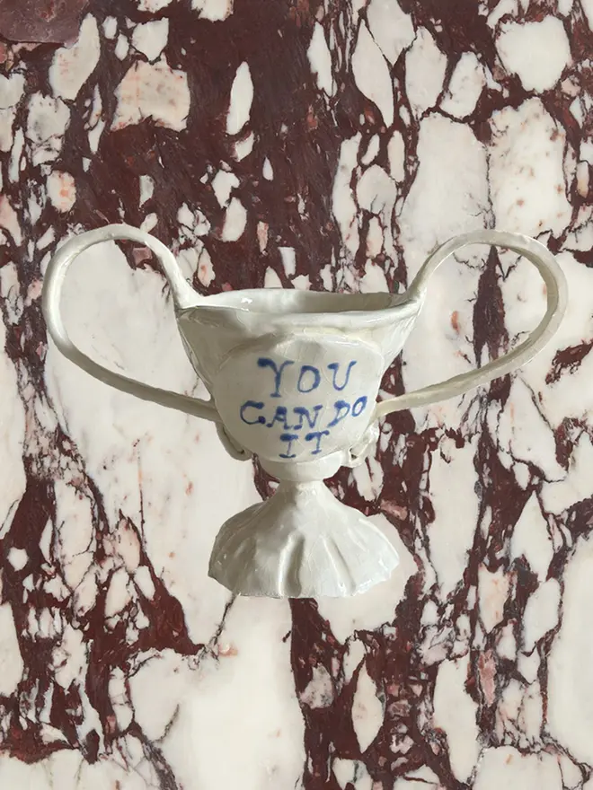 You can do it mini ceramic trophy