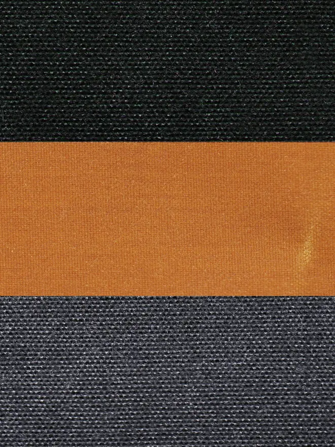 triple colour waxed cotton lunch bag
