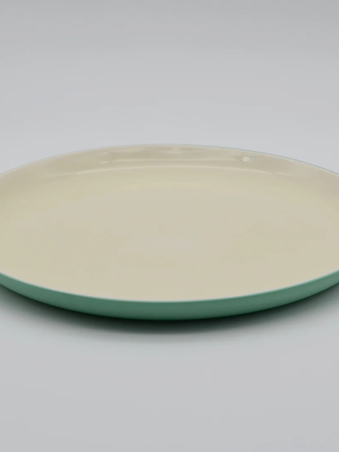 Dinner Plate. A green dinner plate.