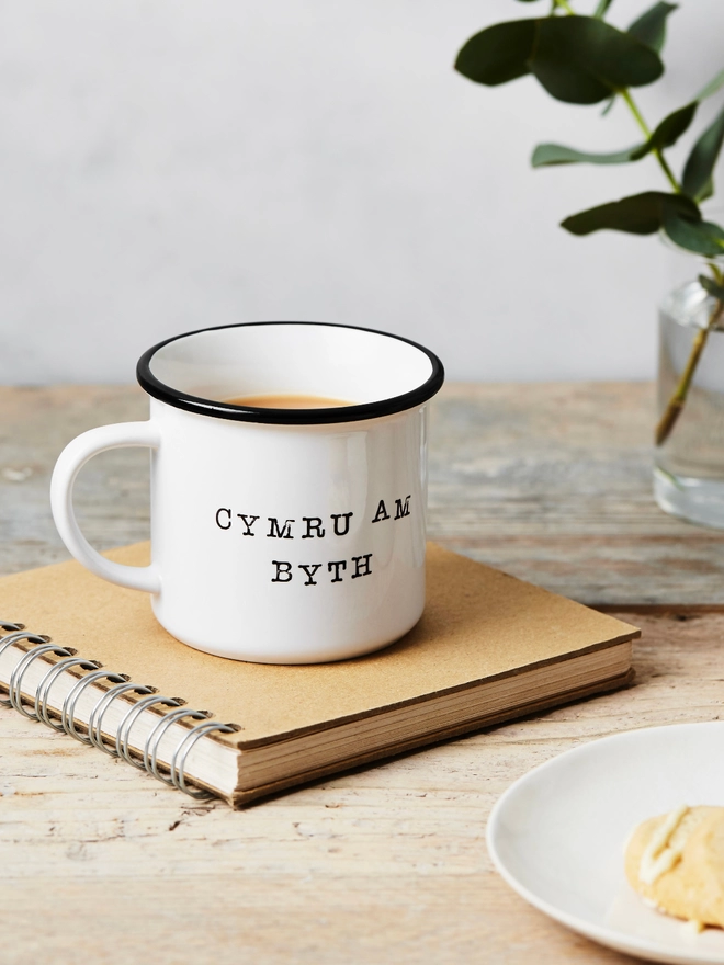 Cymru am byth welsh ceramic mug