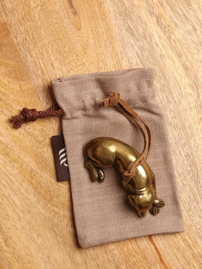Metal Labrador Hanging Decoration with Gift Bag