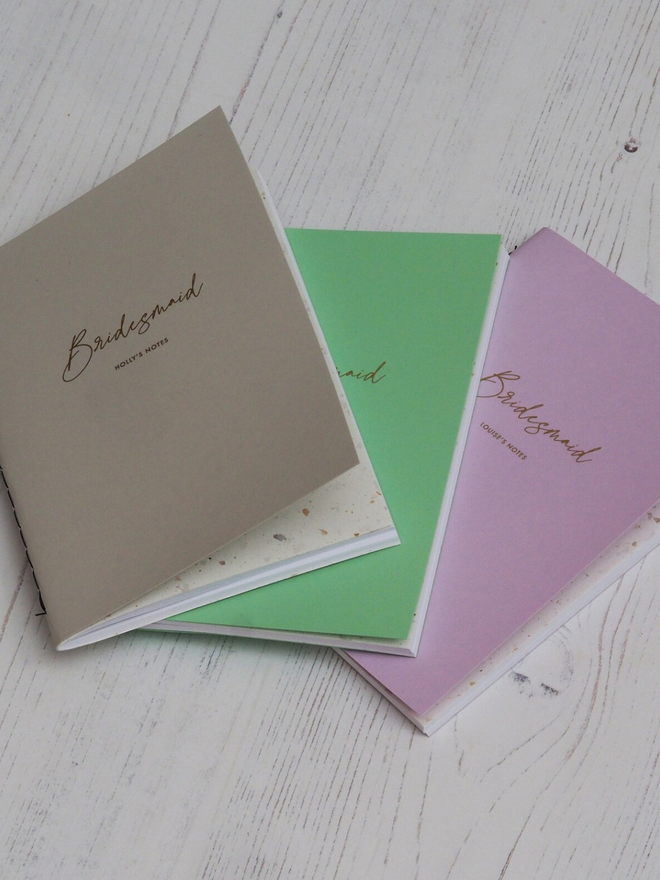 Personalised Bridal Party Notebook